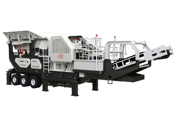 輪胎移動(dòng)顎式破碎站