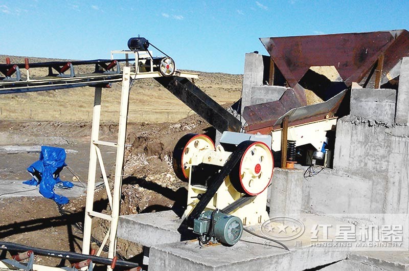 CJ歐版顎式破碎機現場