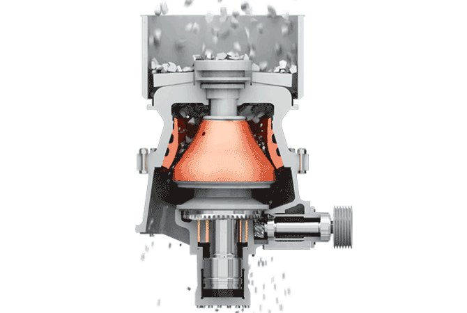 單缸圓錐破碎機原理