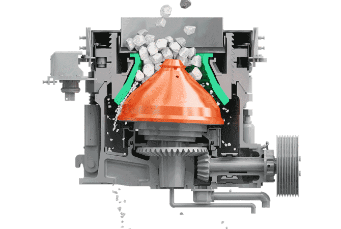 多缸液壓圓錐破碎機(jī)原理